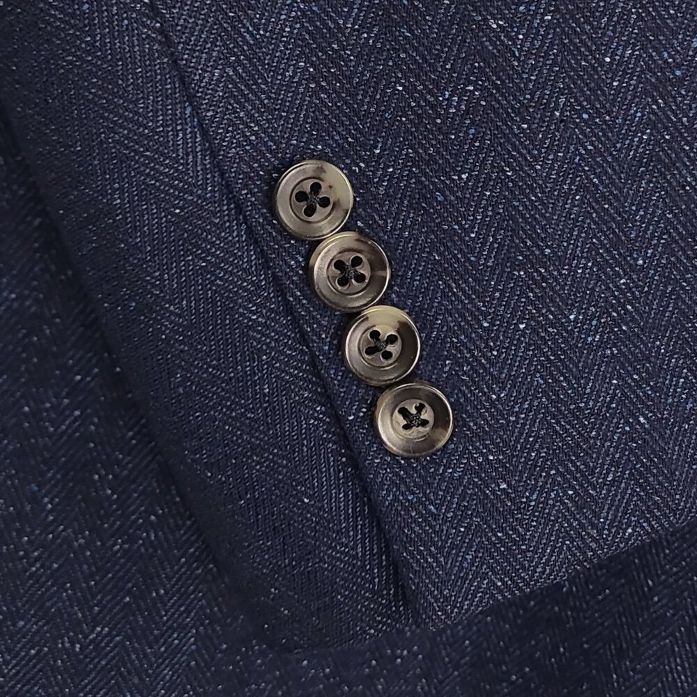 Jack Victor Classic Big & Tall Herringbone 2 Button Sports Coat Blazer 56L - Picture 7 of 13
